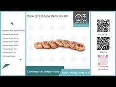 Rondella in rame per iniettore Common Rail F00vc17505 (F 00V C17 505) Spessore in rame F00V C17 505 (7.1*15*2.5)