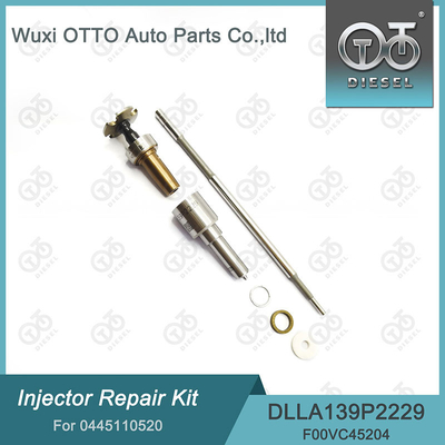 0445110520 Kit di riparazione dell'iniettore Bosch con ugello DLLA139P2229 e valvola F00VC45204