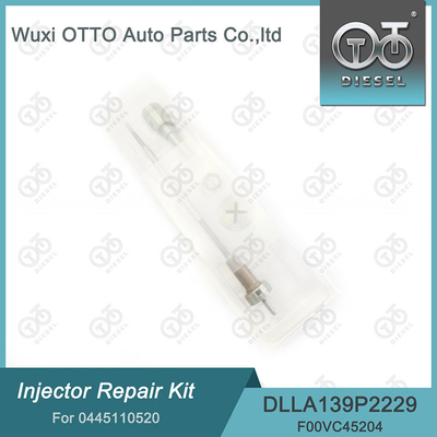 0445110520 Kit di riparazione dell'iniettore Bosch con ugello DLLA139P2229 e valvola F00VC45204