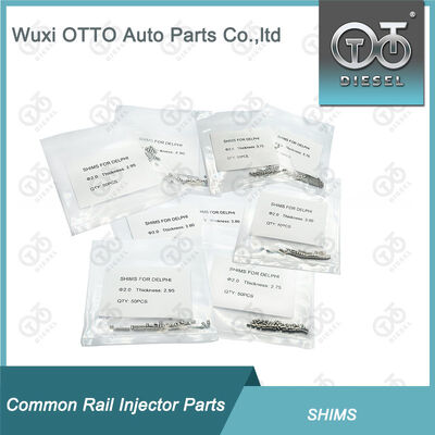 Kit di spessori per iniettori Common Rail Φ2.0 Rondelle di regolazione per riparazione 2.70-3.40mm (0.05mm) 3.65-3.95mm (0.05mm), 50 pezzi/sacchetto