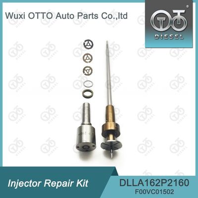 Kit di riparazione dell'iniettore Bosch per 0445110369/646/647 con ugello DLLA162P2160 e valvola di controllo F00VC01502.