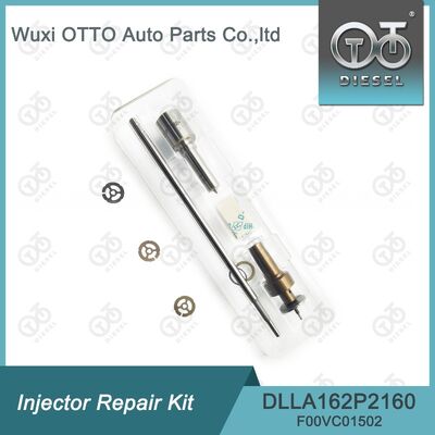Kit di riparazione dell'iniettore Bosch per 0445110369/646/647 con ugello DLLA162P2160 e valvola di controllo F00VC01502.