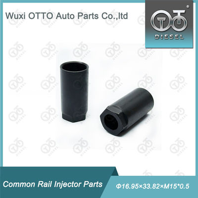 Iniezione di alta velocità in acciaio diesel Common Rail, pezzi di ricambio Nozzle Nut, dimensione Φ16.95×33.82×M15*0.5
